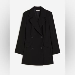 Black XS NWT Black Blazer Dress H&M